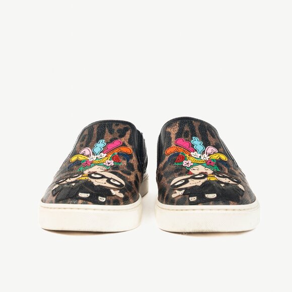 Dolce & Gabbana DG Family Leopard Slip-On Sneakers - Picture 3 of 12